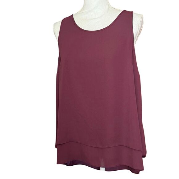 Soft surroundings camisole jubilee sleeveless tank blouse Vermillion Purple M - Picture 8 of 9